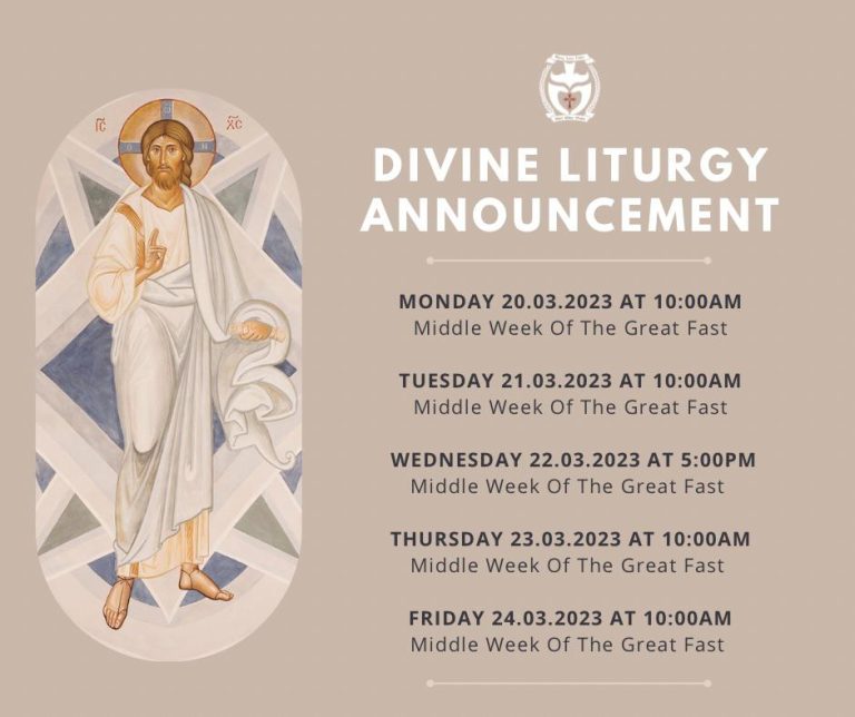 Read more about the article March Divine Liturgy Services