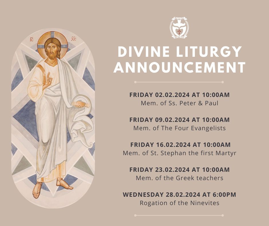 Read more about the article February Divine Liturgy Services